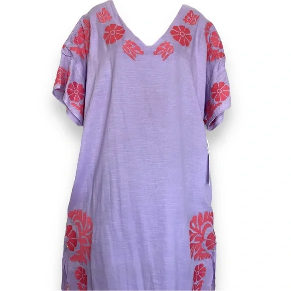 j marie purple dress J.Marie J.Marie - The Ivy Midi Skirt Dress - Purple Print